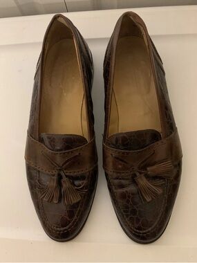 Johnston Murphy Mens Sz 10.5M Brown Cellini Made‎ Italy Brown Tassels